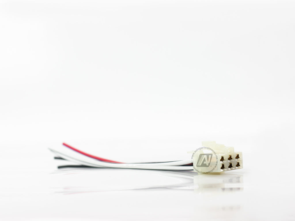 CONECTOR 6TERMINALES  PASTILLA ENCENDIDO NISSAN TSURU MOTOR LIMPIAPARABRISAS US-119     A2017-9