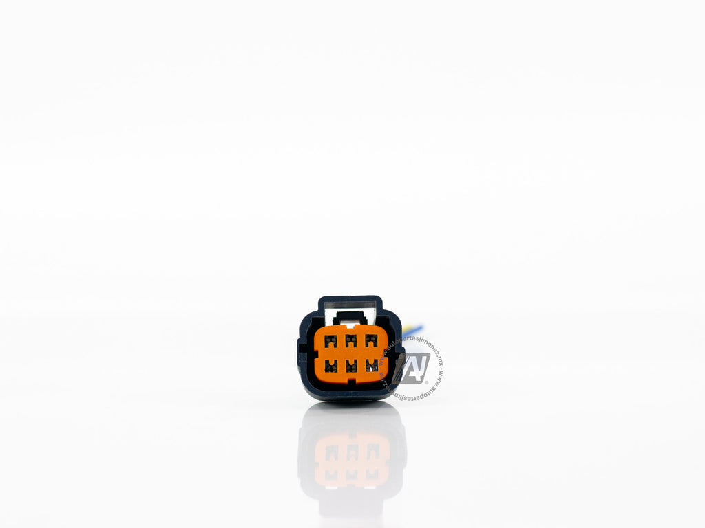 CONECTOR 6TERMINALES VALVULA IAC NISSAN GUIA DISPAREJA AZUL