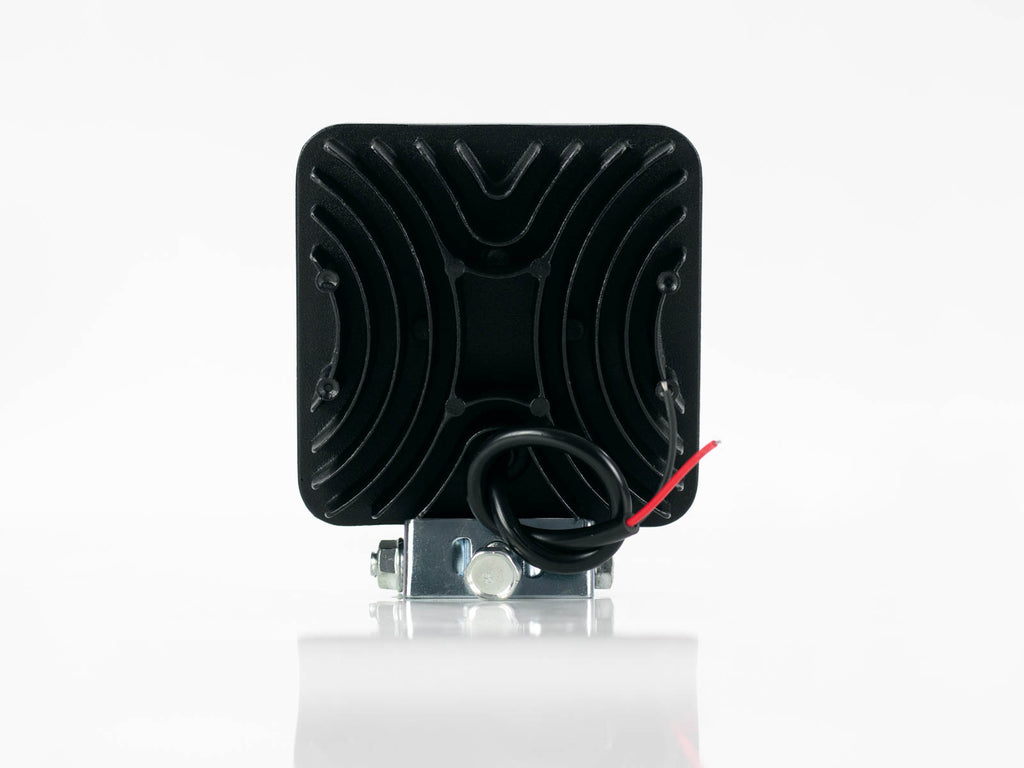 FARO AUXILIAR LED 9 LEDS 27W AMBAR CUADRADO PIEZA     RACINGTEC