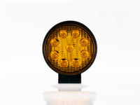 FARO AUXILIAR LED 9 LEDS 27W AMBAR REDONDO PIEZA     RACINGTEC