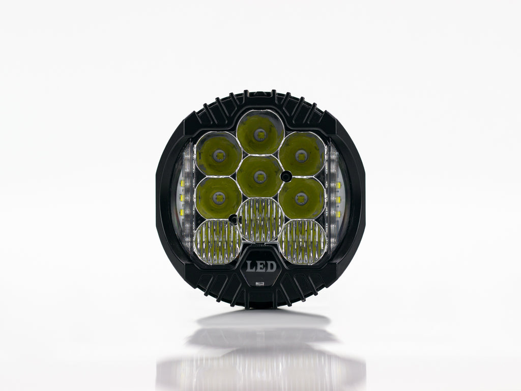 FARO AUXILIAR LED 21 LEDS 5" REDONDO BLANCO 12-24V