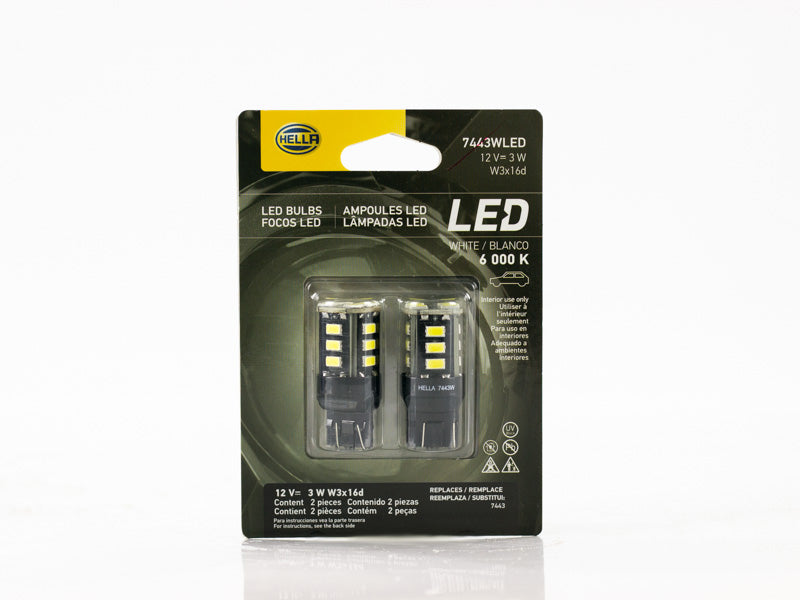 FOCO 7443 12V 2 POLOS LED BLANCO JUEGO     HELLA