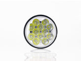 UNIDAD LED REDONDA 4000 12 LEDS 36W ALTA BAJA PIEZA     RACINGTEC