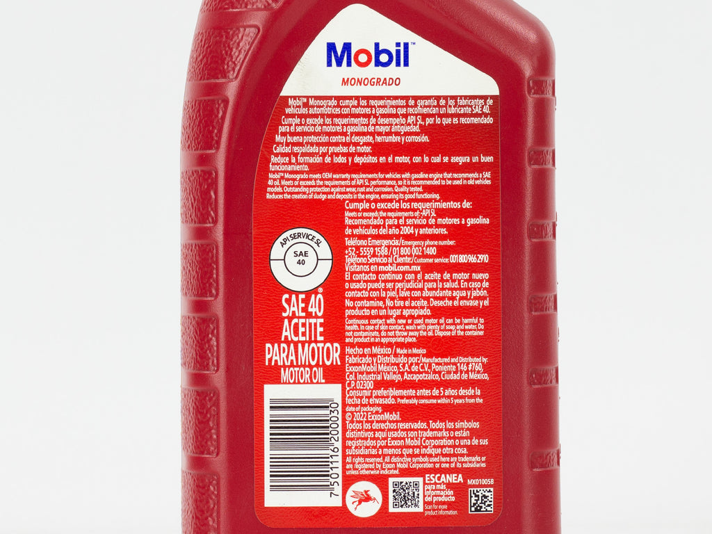 ACEITE MOBIL HD40 946ML