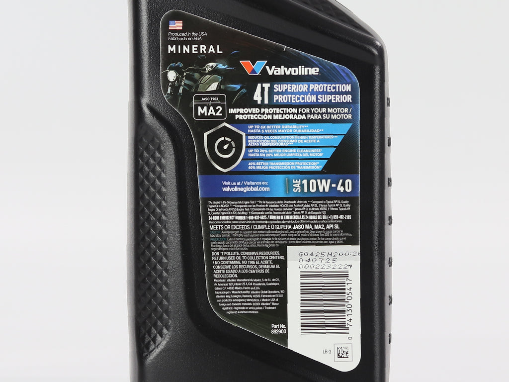 ACEITE VALVOLINE MOTO 4T 10W40 946ML