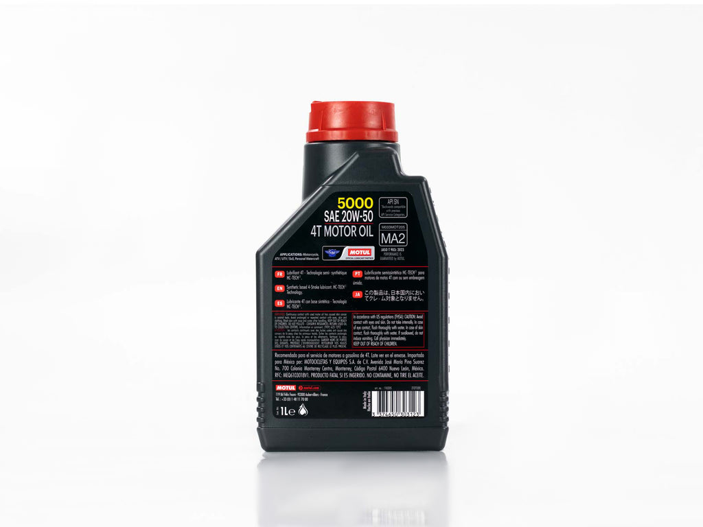 ACEITE MOTUL  MOTO 5000 4T 20W50 TECHNOSYNTHESE 1LT