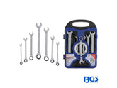 JUEGO 7 PIEZAS LLAVES COMBINADAS CON MATRACA 8-19 MM     BGS     1596