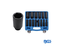 JUEGO DADOS IMPACTO 1/2" 10-32MM 14 PIEZAS     BGS     5207