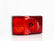 PLAFON CALAVERA CURVO MINIBUS ANCHO  DICROICO AMBAR ROJO BLANCO