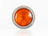 PLAFON REDONDO ATORNILLABLE BISEL METALICO CROMADO AMBAR 12V     LOMBRA     574-A MICA 189