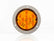 PLAFON  LED REDONDO ATORNILLABLE 4" BISEL CROMADO CON CONECTOR 10 LEDS CON DESTELLO AMBAR 12-24V     LOMBRA     717-A