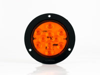 PLAFON  LED REDONDO ATORNILLABLE 4" BISEL NEGRO CON CONECTOR 10 LEDS AMBAR 12-24V     LOMBRA     687-A