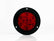PLAFON  LED REDONDO ATORNILLABLE 4" BISEL NEGRO CON CONECTOR 10 LEDS  ROJO 12-24V     LOMBRA     687-R
