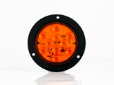 PLAFON  LED REDONDO ATORNILLABLE 4" BISEL NEGRO CON CONECTOR 10 LEDS CON DESTELLO AMBAR 12-24V     LOMBRA     689-A