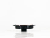 PLAFON  LED REDONDO ATORNILLABLE 4" BISEL NEGRO CON CONECTOR 10 LEDS CON DESTELLO AMBAR 12-24V     LOMBRA     689-A