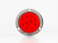 PLAFON  LED REDONDO ATORNILLABLE 4" BISEL CROMADO 10 LEDS ROJO 12V     TECNOLAMP     REF  776-R