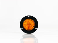 PLAFON  LED REDONDO ATORNILLABLE 2" BISEL NEGRO CON CONECTOR 3 LEDS AMBAR 12-24V     LOMBRA     704-A