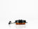 PLAFON  LED REDONDO ATORNILLABLE 2 1/2" BISEL NEGRO CON CONECTOR 3 LEDS AMBAR 12-24V     LOMBRA     702-A