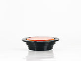 PLAFON  LED REDONDO ATORNILLABLE 4" BISEL NEGRO 7 LEDS GIRATORIO AMBAR 12V
