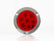 PLAFON  LED REDONDO ATORNILLABLE 4" BISEL CROMADO 7 LEDS GIRATORIO ROJO 12V