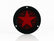 PLAFON  LED REDONDO ATORNILLABLE 4" BISEL NEGRO 9 LEDS ESTRELLA ESTROBO AMBAR 12V     LOMBRA     443-A