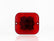 PLAFON  LED CUADRADO 7 LEDS ROJO 12V     LOMBRA     552-R