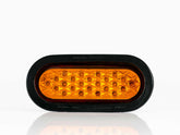 PLAFON  LED OVALADO EMBUTIBLE 24 LEDS AMBAR 12V