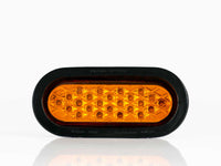 PLAFON  LED OVALADO EMBUTIBLE 24 LEDS AMBAR 12V