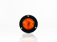 PLAFON  LED REDONDO ATORNILLABLE 2" BISEL NEGRO CON CABLES 3 LEDS AMBAR 12-24V     LOMBRA     433-A