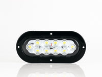 PLAFON  LED OVALADO ATORNILLABLE BISEL NEGRO 10 LEDS BLANCO 12-24V     LOMBRA     705-C  427-C