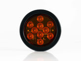 PLAFON  LED REDONDO EMBUTIBLE 4" CON CABLES 10 LEDS AMBAR 12-24V     LOMBRA     736-A