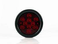 PLAFON  LED REDONDO EMBUTIBLE 4" CON CONECTOR 10 LEDS  ROJO 24V     LOMBRA     715-A
