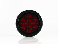 PLAFON  LED REDONDO EMBUTIBLE 4" CON CABLES 10 LEDS ROJO 12-24V     LOMBRA     736-A