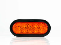 PLAFON  LED OVALADO EMBUTIBLE 10 LEDS  AMBAR 12-24V     LOMBRA     2911-A