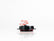 PLAFON  LED REDONDO ATORNILLABLE 2 1/2" BISEL NEGRO CON CABLES 3 LEDS ROJO 12-24V     LOMBRA     432-R