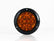 PLAFON  LED REDONDO ATORNILLABLE PLANO 4" BISEL NEGRO 14 LEDS AMBAR 12-24V     TROGRIM