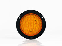 PLAFON  LED REDONDO ATORNILLABLE 4" BISEL NEGRO 36 LEDS AMBAR 12V     RACINGTEC