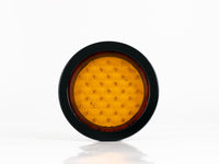 PLAFON  LED REDONDO EMBUTIBLE 4" CON CONECTOR 37 LEDS AMBAR     RACINGTEC
