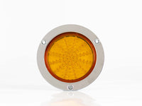 PLAFON  LED REDONDO ATORNILLABLE 4" CON CONECTOR 67 LEDS AMBAR CON DESTELLO     RACINGTEC
