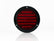 PLAFON  LED REDONDO ATORNILLABLE PLANO 4" BISEL NEGRO 30 LEDS ROJO 12V     ALEMEX