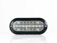 PLAFON  LED OVALADO ATORNILLABLE PLANO BISEL NEGRO 21 LEDS BLANCO 12V     ALEMEX     455