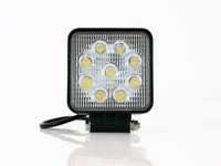 FARO AUXILIAR LED 9 LEDS 27W CUADRADO UP