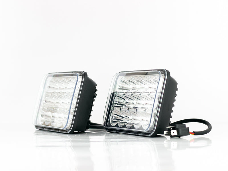 UNIDAD LED CUADRADA 4651 4656 15 LEDS 45W ALTA BAJA JUEGO     RACINGTEC