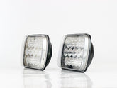 UNIDAD LED CUADRADA 6052 6054 15 LEDS 45W ALTA BAJA 12-24V JUEGO     RACINGTEC