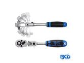 MATRACA CON CABEZA FLEXIBLE AJUSTABLE 1/4"      BGS     285