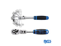 MATRACA CON CABEZA FLEXIBLE AJUSTABLE 1/4"      BGS     285
