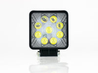 FARO AUXILIAR LED 9 LEDS 27W CUADRADO CON LUPA PIEZA      RACINGTEC